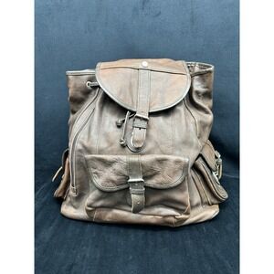 Backpack Genuine Leather Bag Uni-Sex Travel Satchel Rucksack Shoulder Boho